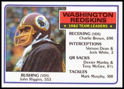 186 Redskins TL John Riggins